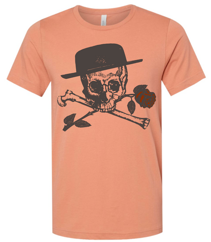 Unisex Rose Skull and Crossbone T-Shirt