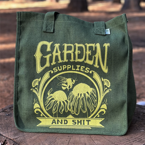 "Garden Supplies and Shit"  Hemp Tote Bag