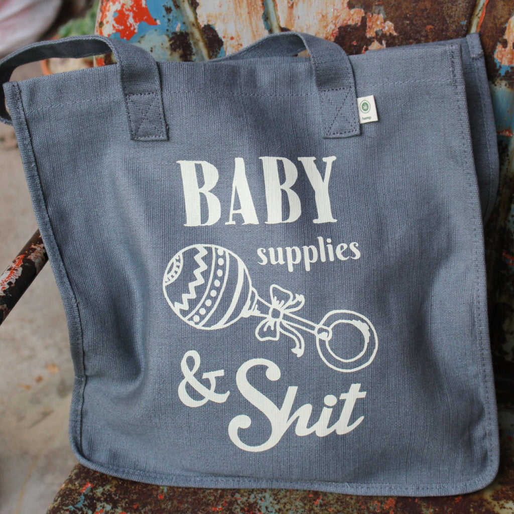 "Baby Supplies and Shit"  Hemp Tote Bag