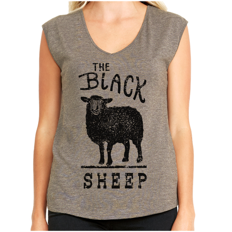 Women's The Black Sheep -  V-neck Tank Top