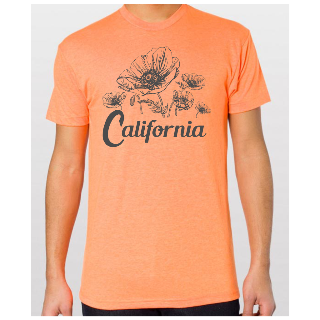 Unisex California Poppy Flower T-Shirt
