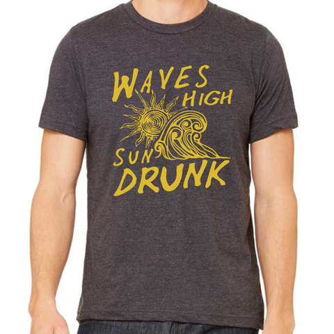 Unisex Waves High Sun Drunk T-Shirt