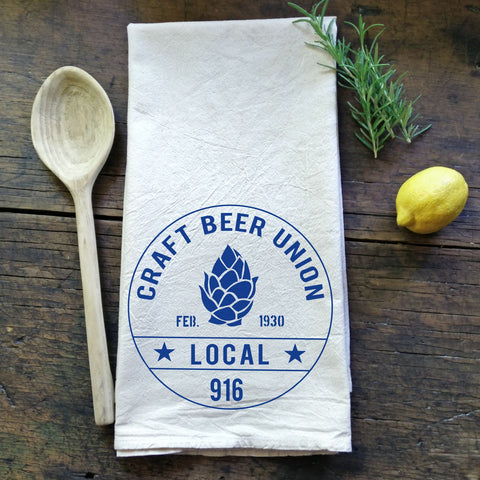 Craft Beer Union - Flour Sack Tea Towel